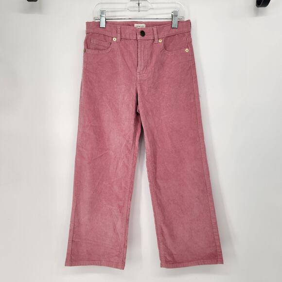 NWT Crewcuts J.Crew Mauve Corduroy Adjustable Waist Straight Leg Pants Girl's 10 - Picture 1 of 9